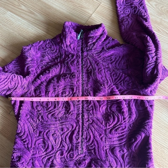 Athleta Purple Plush Fleece Half Zipped Jacket Women’s Small - Picture 6 of 9